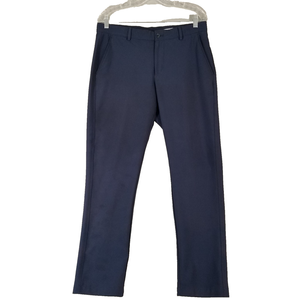 Greg Norman golf pants men's 32x30 slim straight blue Flex stretch Dri-Fit Sport